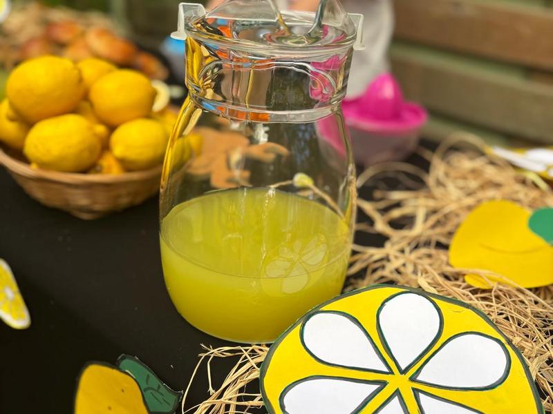 Mutfak etkinliğimizde hazırladığımız limonata
